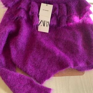 Zara Vibrant Purple Mohair